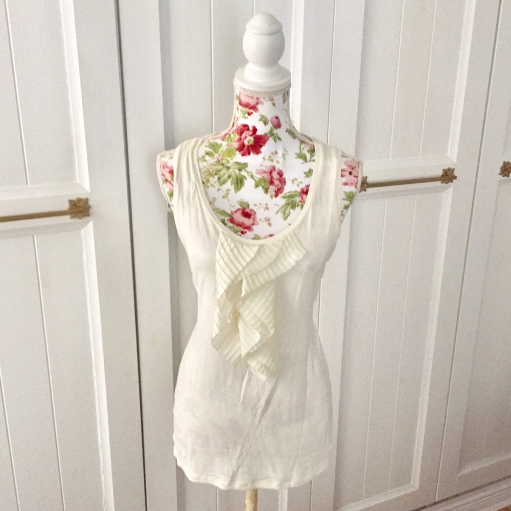 Ann Taylor Ivory Dressy Tank